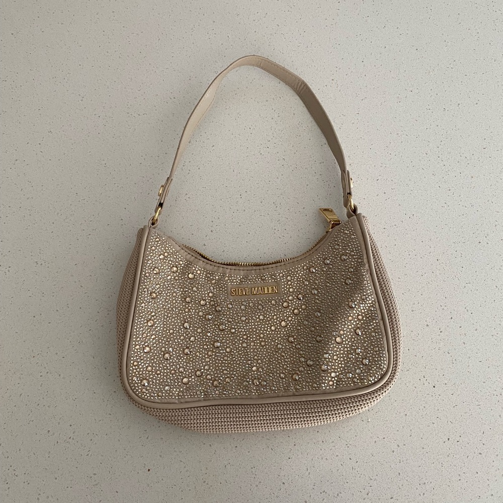 Steve Madden Tan Studded small shoulder bag